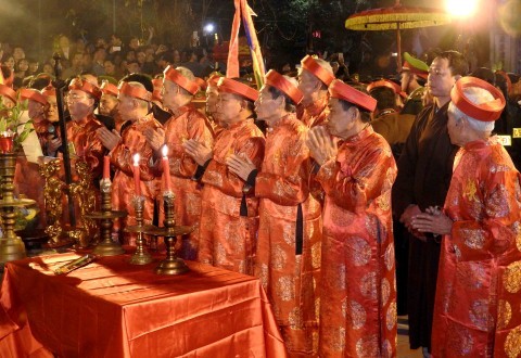 Lễ khai ấn đền Trần năm 2016 đảm bảo ấn phát cho nhân dân - ảnh 1